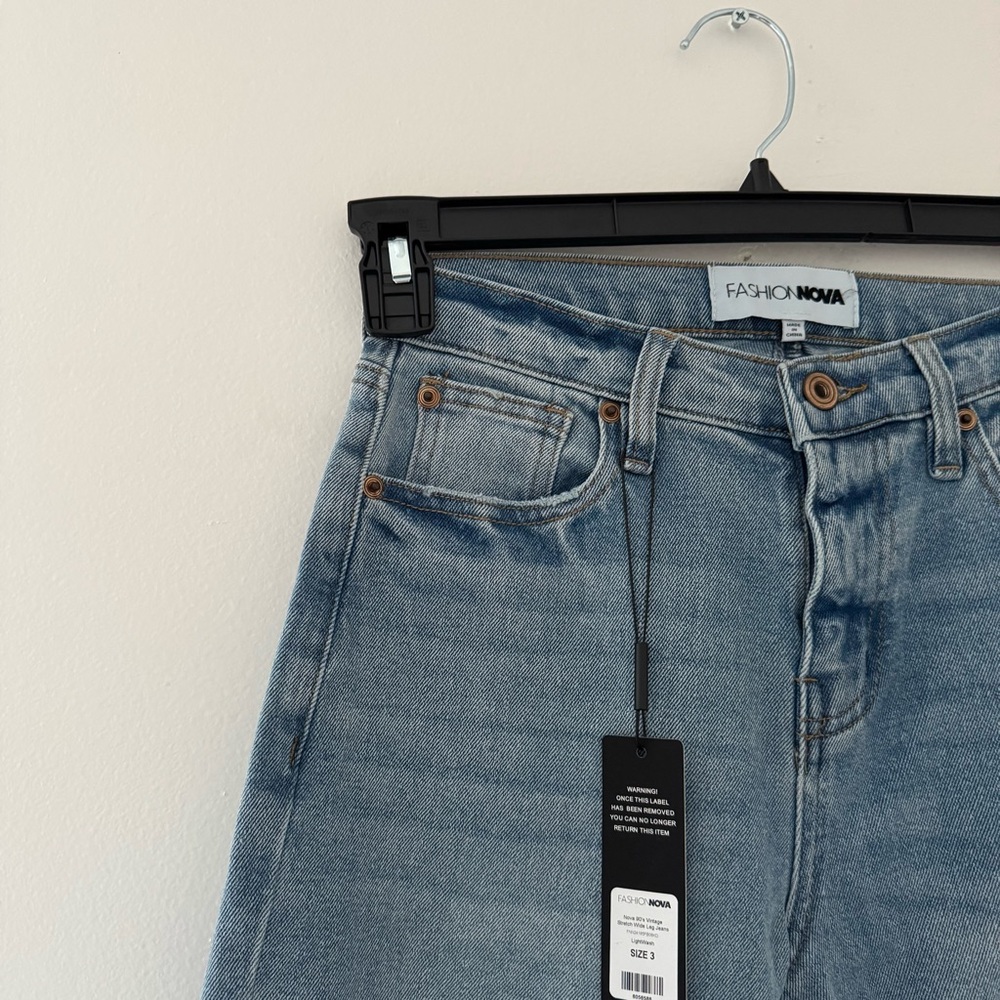 Fashion Nova Light Blue Flare Jeans